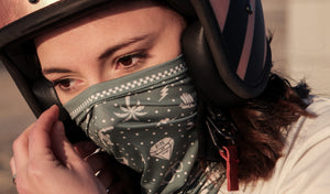 Wildust Sisters Green Bay Bandana Tube Neck Warmer - Salt flats Clothing