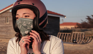 Wildust Sisters Green Bay Bandana Tube Neck Warmer - Salt flats Clothing