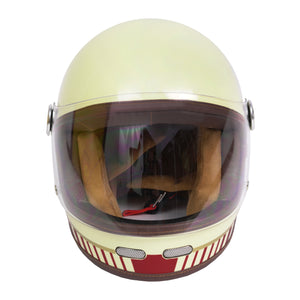 ByCity Roadster II Full Face Helmet - Wing Cream Red R22.06 - Salt Flats Clothing