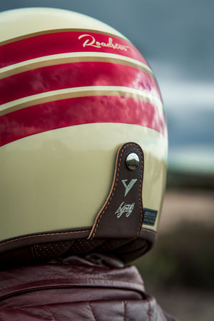 ByCity Roadster II Full Face Helmet - Wing Cream Red R22.06 - Salt Flats Clothing