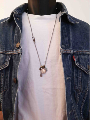 Black Pearl Creations Vintage Penny & Indian Head Necklace