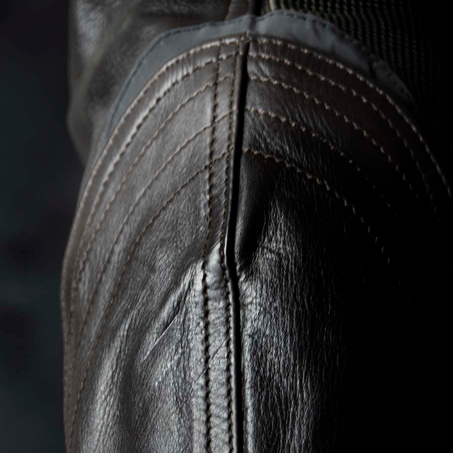 By City - By City Ladies Sahara Venty II Mesh Leather Jacket Brown - Ladies Jackets - Salt Flats Clothing