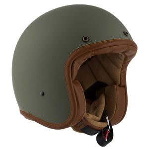 ByCity Two Strokes Open Face Helmet - Matte Green