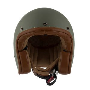 ByCity Two Strokes Open Face Helmet - Matte Green