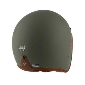 ByCity Two Strokes Open Face Helmet - Matte Green