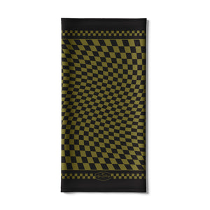 Age of Glory Twisted Chequer Army Green Black Bandana Tube