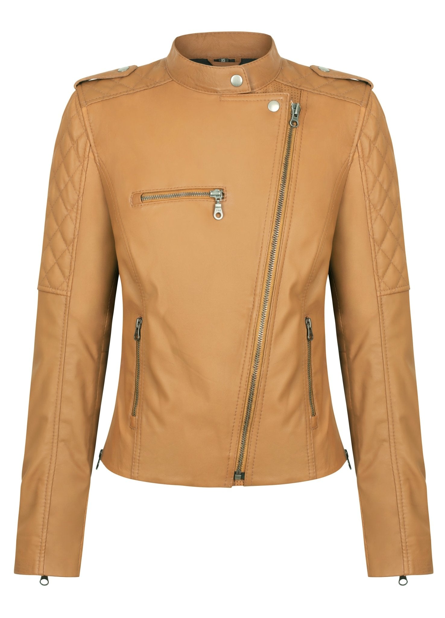 Black Arrow - Black Arrow Ladies Liberty Wheels 2.0 Leather Jacket - Ladies Jackets - Salt Flats Clothing