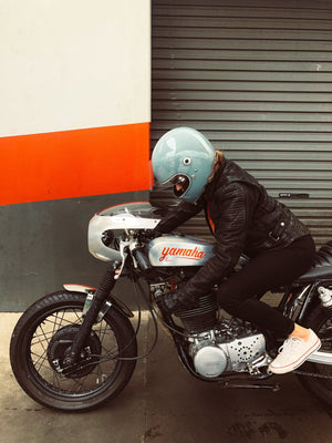 Black Arrow - Black Arrow Ladies Night Hawk Buffalo Leather Jacket - Ladies Jackets - Salt Flats Clothing