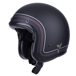 By City - By City Two Strokes Matte Black Open Face Jet Helmet - Helmets - Salt Flats Clothing
