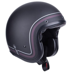 By City - By City Two Strokes Matte Black Open Face Jet Helmet - Helmets - Salt Flats Clothing