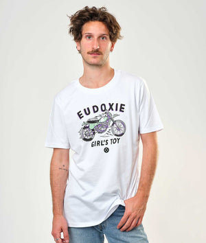 Eudoxie - Eudoxie Bianca White Unisex T'Shirt - T-Shirts - Salt Flats Clothing