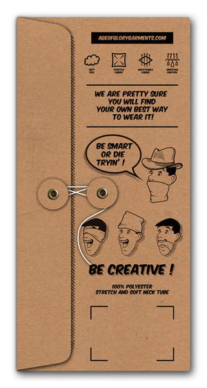 Age of Glory x Pier City Customs Rennen Black Bandana Tube