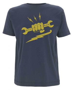 Oily Rag Clothing - Oily Rag Clothing Black Label Spanner Fist T'Shirt - T-Shirts - Salt Flats Clothing