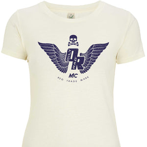 Oily Rag Clothing - Oily Rag Clothing Ladies Motorcycle Club T'Shirt in Linen - T-Shirts - Salt Flats Clothing