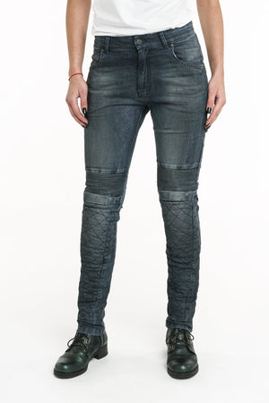 Pando Moto - Pando Moto Rosie Navy Ladies Jeans - Ladies Trousers - Salt Flats Clothing