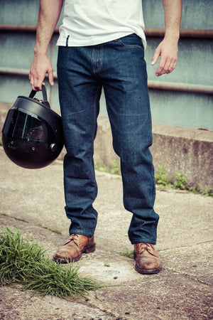 Resurgence Gear Inc. - Resurgence Gear® New Wave PEKEV Ultra Single Layer Protective Motorcycle Jeans - Men's Trousers - Salt Flats Clothing