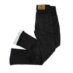 Resurgence Gear Inc. - Resurgence Gear® Voyager PEKEV® Jet Black Ladies Motorcycle Jeans - Ladies Trousers - Salt Flats Clothing