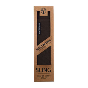 Wentworth Goods Co Wax Cotton Helmet Sling - Brown