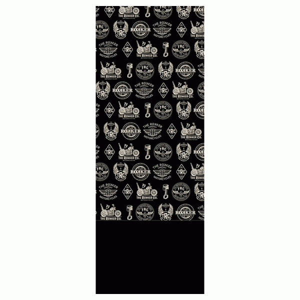 Rokker Fleece Neckwarmer - Logos Black - Salt Flats Clothing