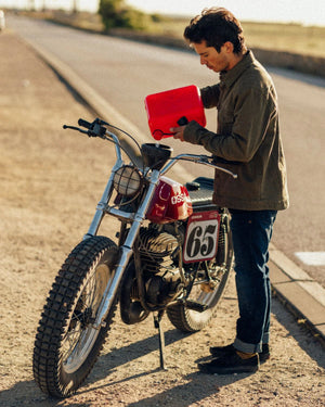 Riding Culture Tapered Slim Men's Motorcycle Jeans - Blue - Salt Flats Clothing