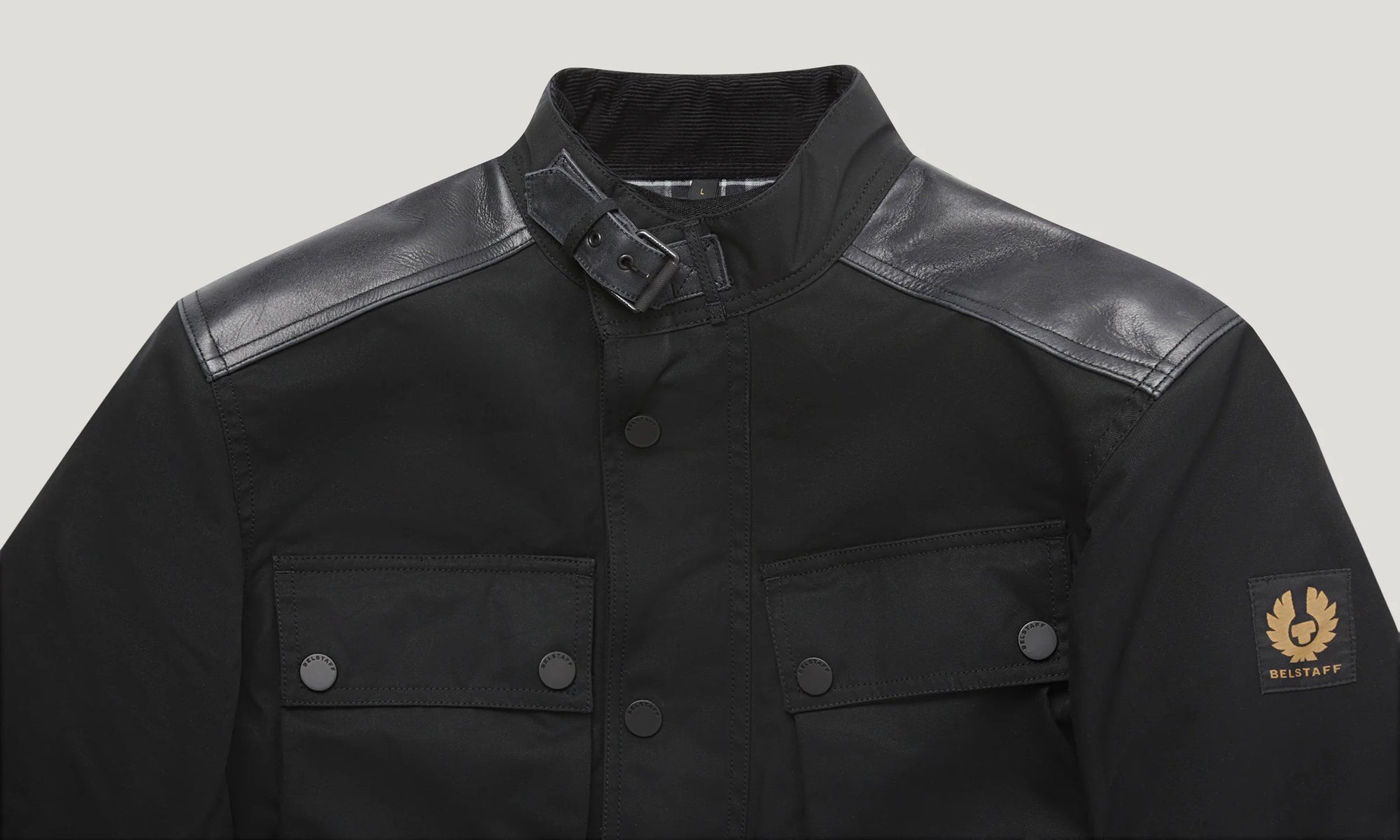 Belstaff Trackmaster Men's Ultracore 8oz Dry Wax Jacket - Black - Salt Flats Clothing
