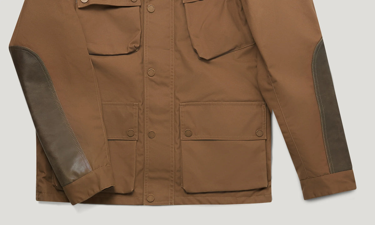 Belstaff Trackmaster Men's Ultracore 8oz Dry Wax Jacket - Sand