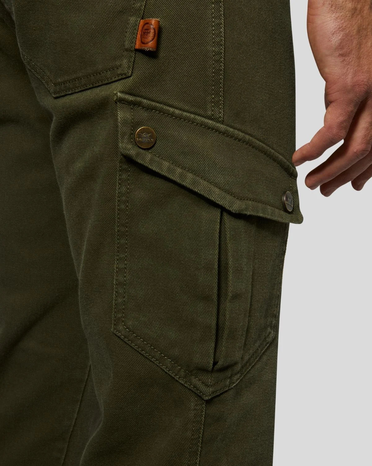 Rokker Cargo Slim Men's Motorcycle Trousers - Olive - Salt Flats Clothing