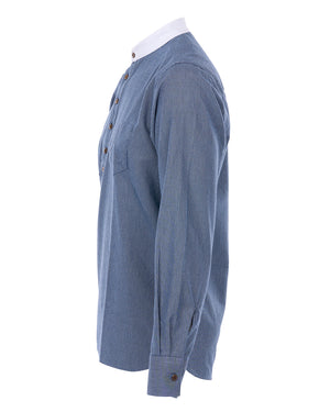 Pike Brothers 1908 Hazienda Men's Shirt - Baltic Blue - Salt Flats Clothing