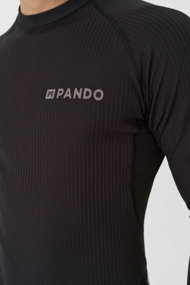 Pando Moto Vapor Coolmax Unisex Base Layer - Black - Salt Flats Clothing