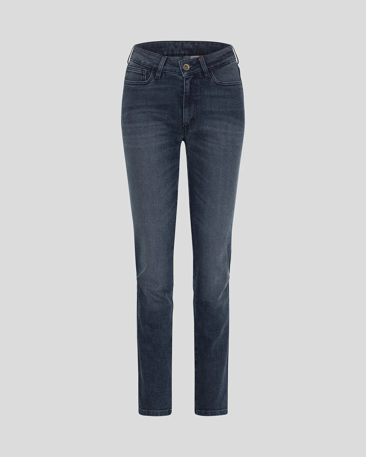 Rokker Rokkertech Ladies Mid-Rise Straight Motorcycle Jeans - Blue - Salt Flats Clothing