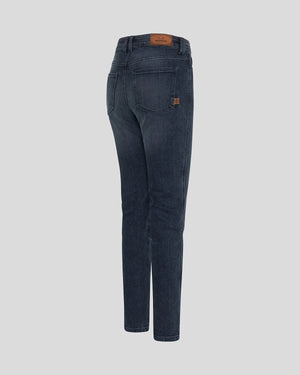 Rokker Rokkertech Ladies Mid-Rise Straight Motorcycle Jeans - Blue - Salt Flats Clothing