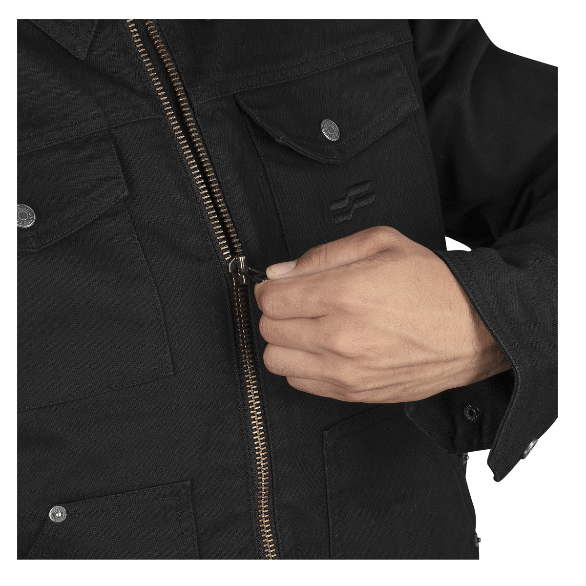 Silk Road Utility Men's Textile Jacket - Charcoal Black - Salt Flats Clothing