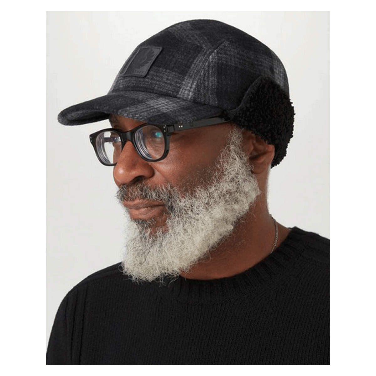 Belstaff Trail Check Wool Hat - Multi Grey - Salt Flats Clothing