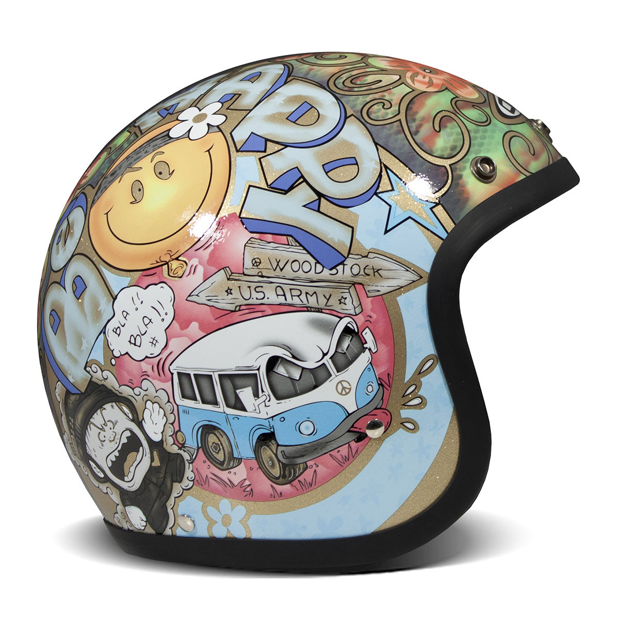 DMD Jet Retro Helmet R22-06 - Woodstock - Salt Flats Clothing