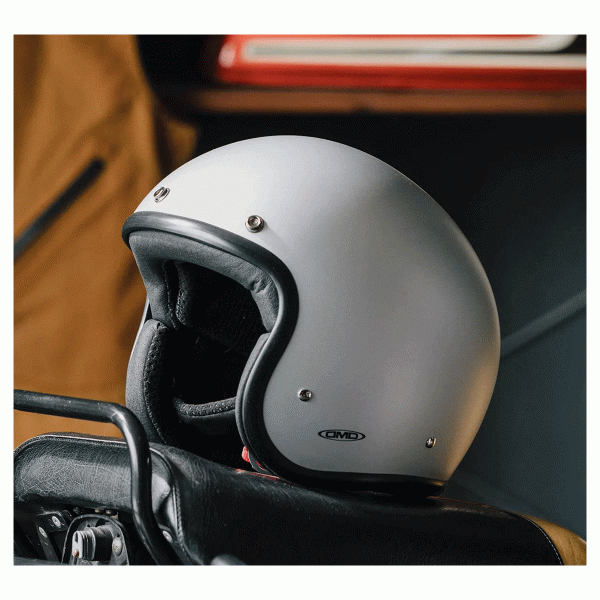 DMD Jet Retro Helmet R22-06 - Aluminium - Salt Flats Clothing