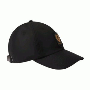 Belstaff Phoenix Patch Cap Wax Cotton - Black - Salt Flats Clothing