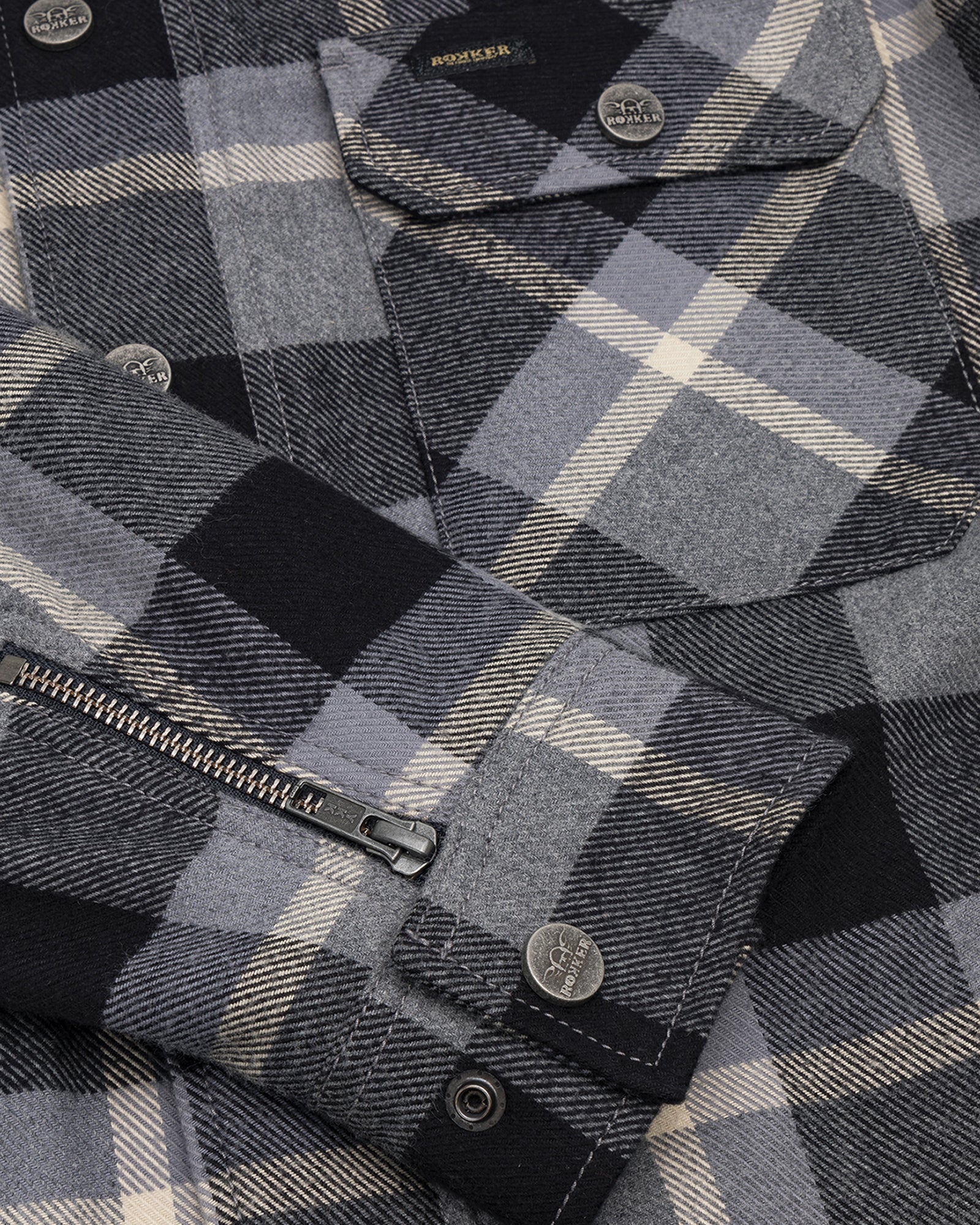 Rokker Memphis Rider Shirt - Grey - Salt Flats Clothing