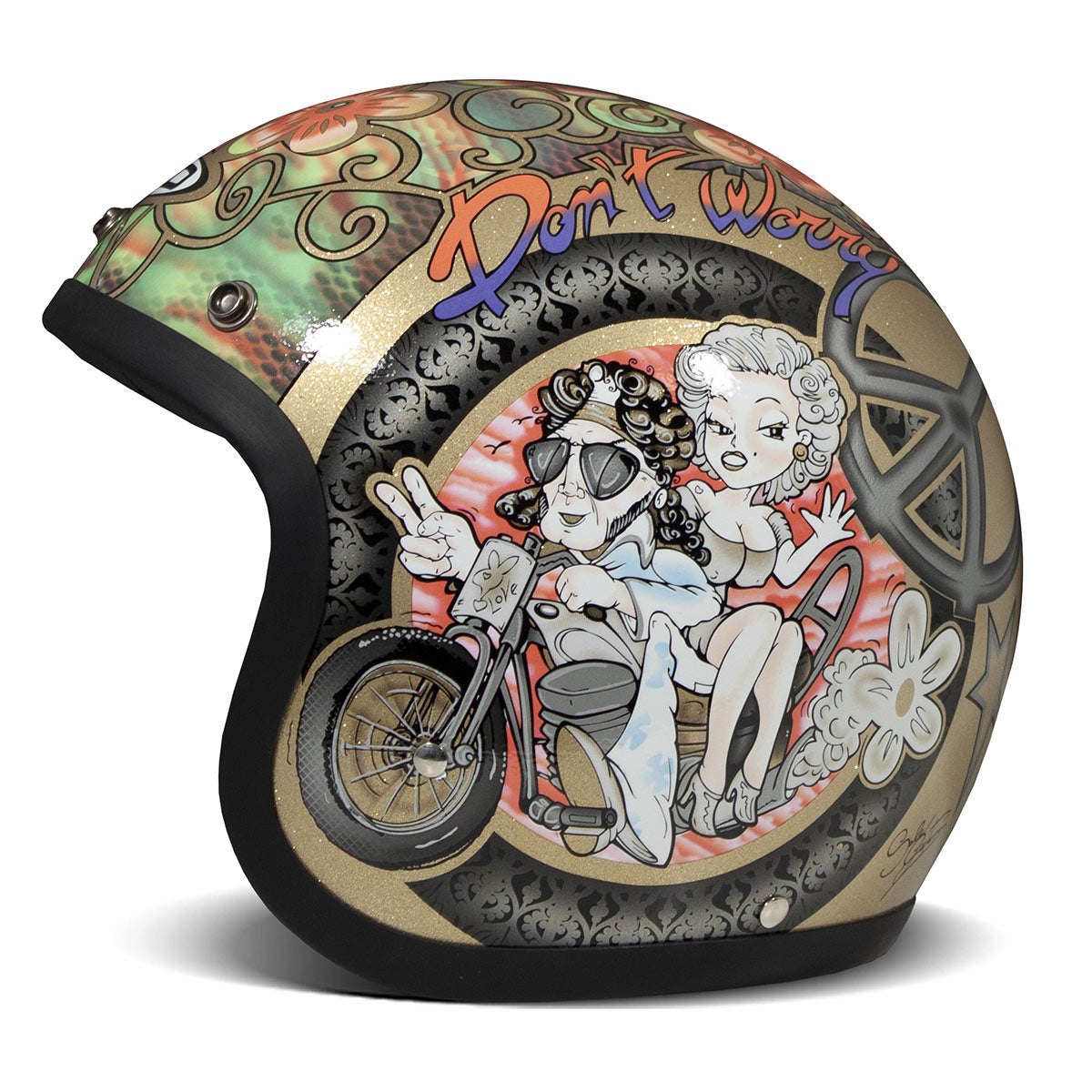 DMD Jet Retro Helmet R22-06 - Woodstock - Salt Flats Clothing