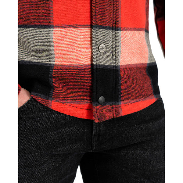 Rokker Boulder Rider Shirt - Red/Black/White - Salt Flats Clothing