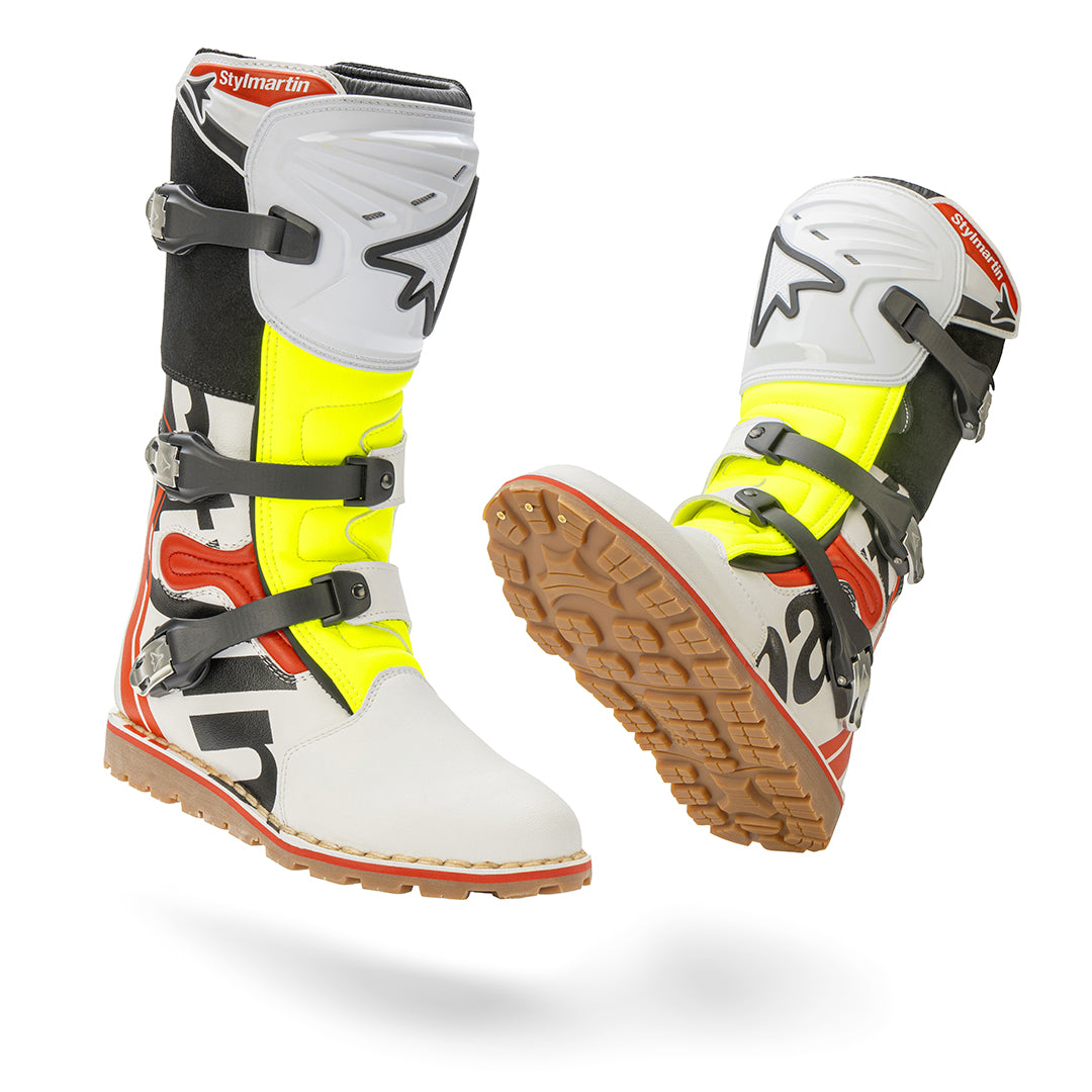 Stylmartin Impact Pro2 Air Off Road Boots - White - Salt Flats Clothing