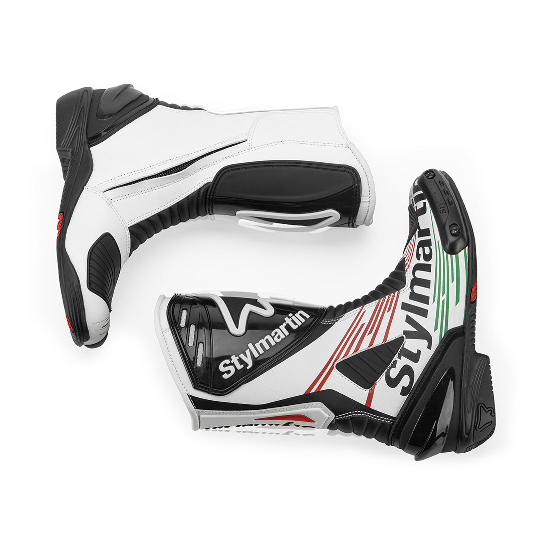 Stylmartin Dream RS Evo Kids Racing Boots - White - Salt Flats Clothing