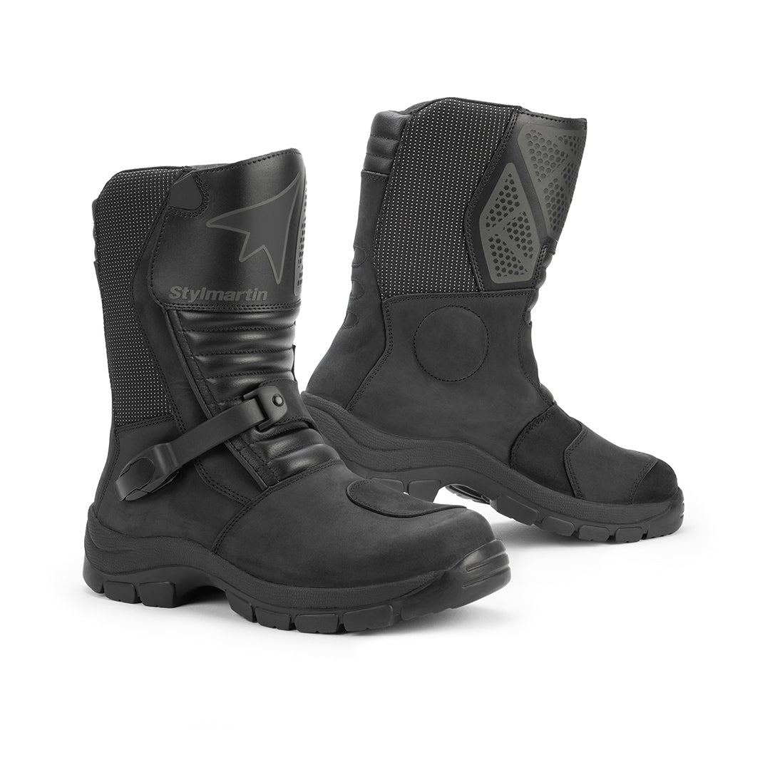 Stylmartin Land WP Touring Boots - Black - Salt Flats Clothing