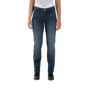 Rokker Rokkertech Ladies Mid-Rise Straight Motorcycle Jeans - Blue - Salt Flats Clothing