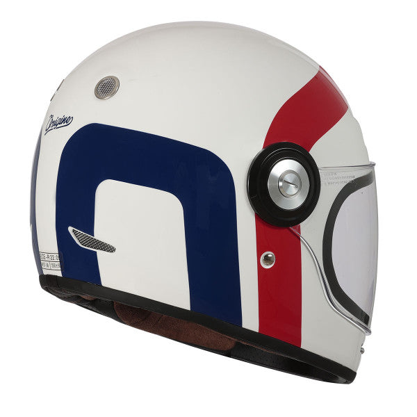 Origine Vega 22.06 Full Face Helmet - Great Gloss White / Red / Blue - Salt Flats Clothing