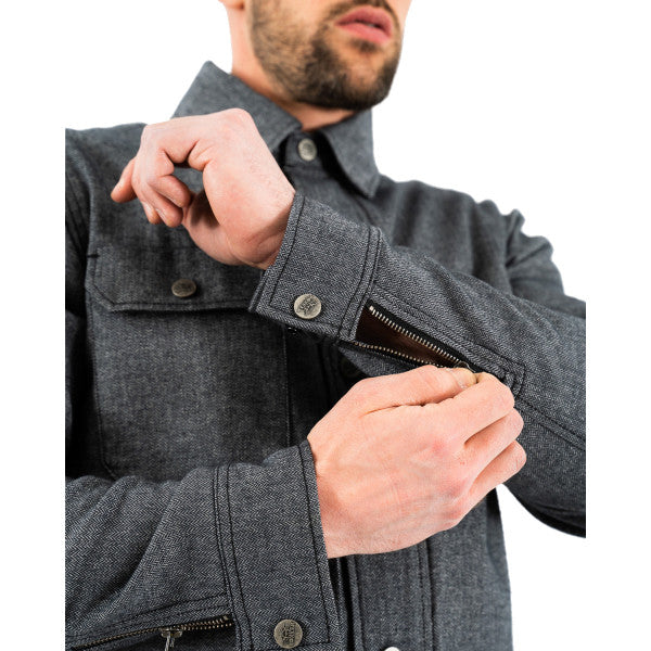 Rokker Boston Rider Shirt - Grey - Salt Flats Clothing