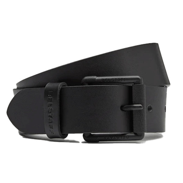 Belstaff Roller Buckle Belt - Black - Salt Flats Clothing