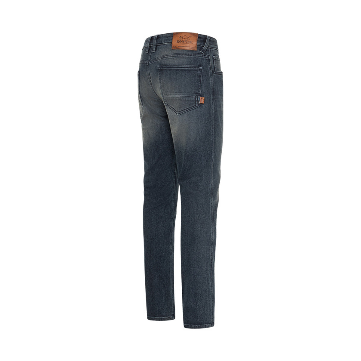 Rokker Rokkertech Tapered Slim Men's Motorcycle Jeans - Mid Blue - Salt Flats Clothing