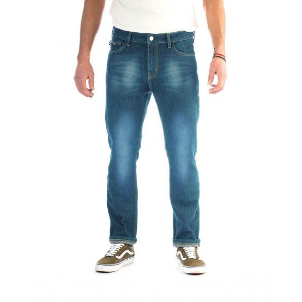 Riding Culture Straight Fit Men's Motorcycle Jeans - Washed - Salt Flats Clothing