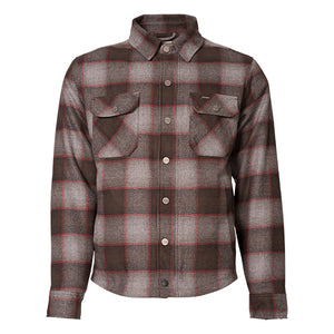 Rokker Chicago Rider Shirt - Grey/Red - Salt Flats Clothing