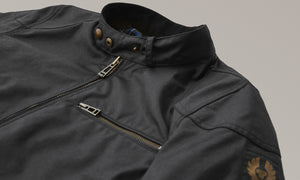 Belstaff Ariel Jacket TechWax 8oz AA Black - Salt Flats Clothing